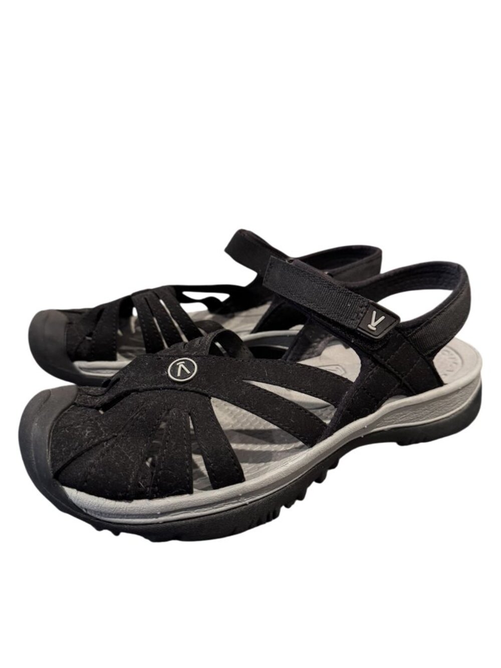 Women's Black Strappy Outdoor Sandals